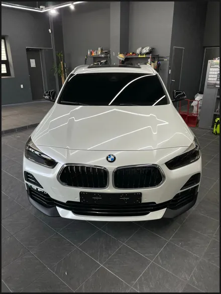 [동탄 랩핑] ● BMW X2 유광화이트펄 전체랩핑 + 블락포디 디토선팅 + 윈도우테두리크롬죽이기 + 필러PPF ● / 동탄 영천동