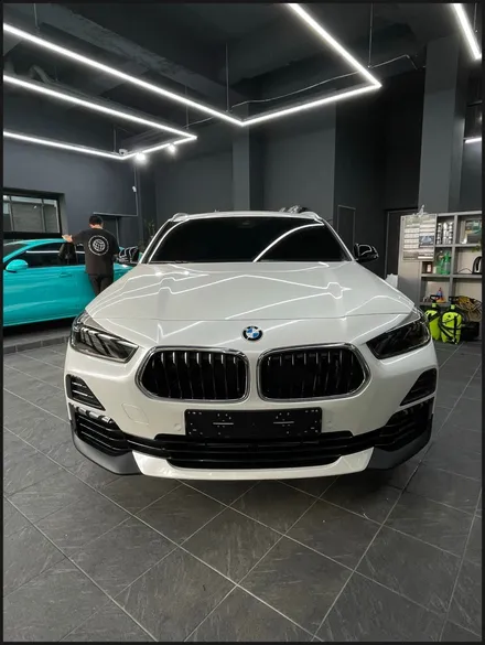 [동탄 랩핑] ● BMW X2 유광화이트펄 전체랩핑 + 블락포디 디토선팅 + 윈도우테두리크롬죽이기 + 필러PPF ● / 동탄 영천동