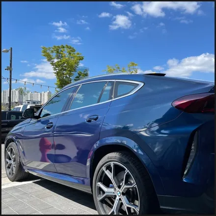 [동탄 랩핑] ●BMW X6 글로스다크블루메탈릭 전체랩핑 + 블락포디 스카이블루 틴팅재시공● / 동탄 영천동