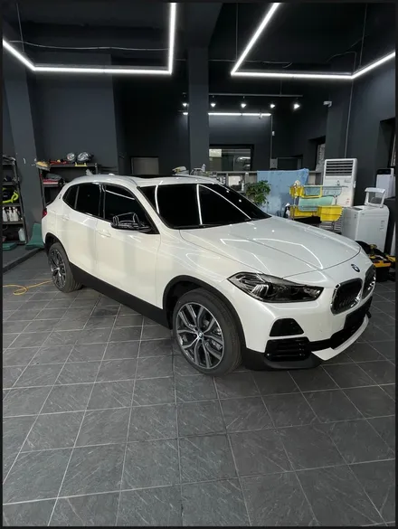 [동탄 랩핑] ● BMW X2 유광화이트펄 전체랩핑 + 블락포디 디토선팅 + 윈도우테두리크롬죽이기 + 필러PPF ● / 동탄 영천동