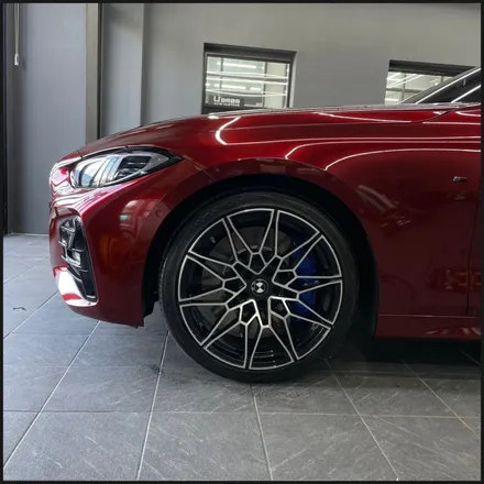 [동탄 랩핑] ●BMW 4시리즈 쿠페 택렙 슈프림레드 전체랩핑+블랙PPF루프스킨● / 동탄 영천동