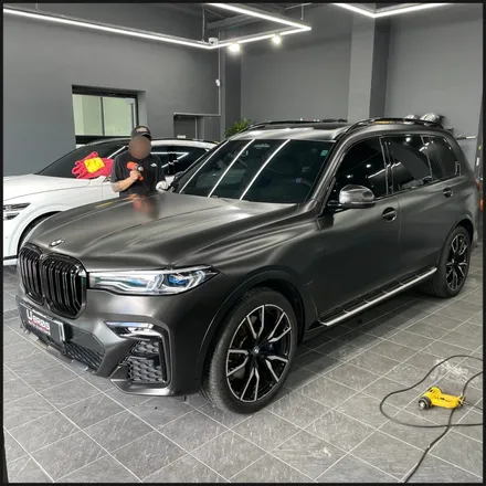 [동탄 랩핑] ●BMW X7 사틴블랙 전체랩핑 + 크롬죽이기 + 루프렉랩핑+하이그로시PPF● / 동탄 영천동