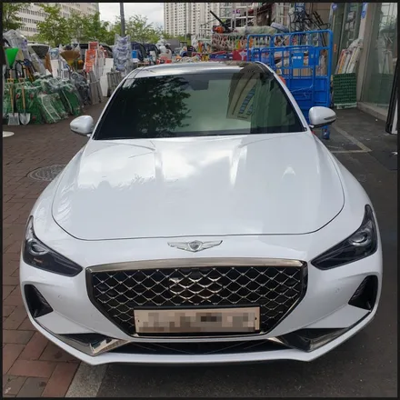 [찰스오토] <제네시스 G70> 하버캠프 SL-Chrome Bond 틴팅 + Gtechniq EXO V4 유리막코팅 + 생활보호PPF + QXD3000 +  아이나비 커넥티드 / 동탄 영천동
