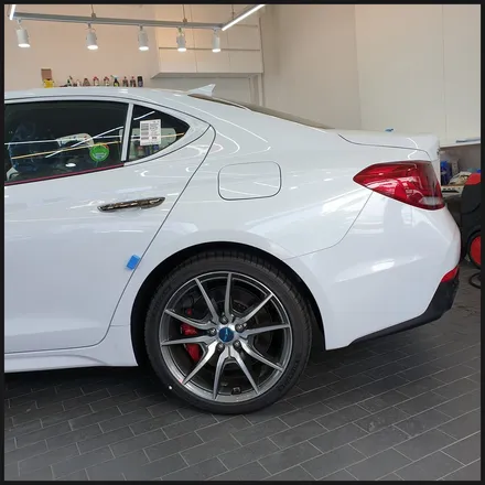 [찰스오토] <제네시스 G70> 하버캠프 SL-Chrome Bond 틴팅 + Gtechniq EXO V4 유리막코팅 + 생활보호PPF + QXD3000 +  아이나비 커넥티드 / 동탄 영천동