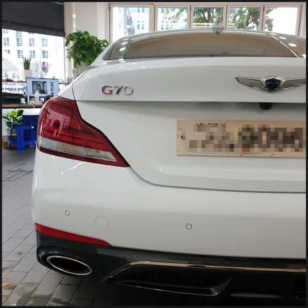 [찰스오토] <제네시스 G70> 하버캠프 SL-Chrome Bond 틴팅 + Gtechniq EXO V4 유리막코팅 + 생활보호PPF + QXD3000 +  아이나비 커넥티드 / 동탄 영천동
