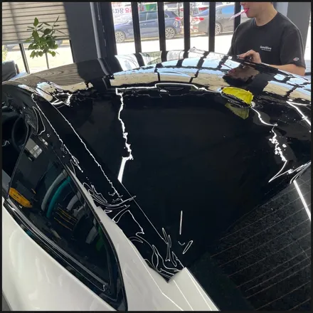 [동탄 랩핑] ●BMW 4시리즈 쿠페 택렙 슈프림레드 전체랩핑+블랙PPF루프스킨● / 동탄 영천동