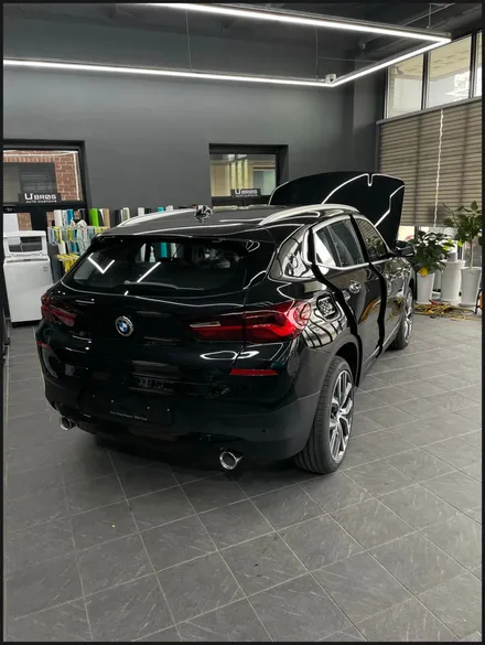 [동탄 랩핑] ● BMW X2 유광화이트펄 전체랩핑 + 블락포디 디토선팅 + 윈도우테두리크롬죽이기 + 필러PPF ● / 동탄 영천동