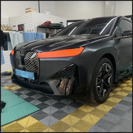 [동탄 랩핑] ●BMW IX 에이버리 사틴블랙락그레이메탈릭 전체랩핑● / 동탄 영천동
