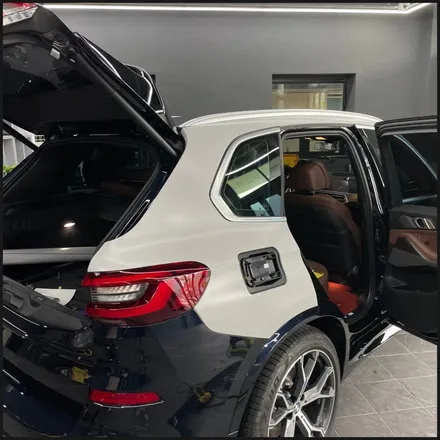[동탄 랩핑] ●BMW X5e 사틴그레이 전체랩핑 + 크롬딜리트● / 동탄 영천동