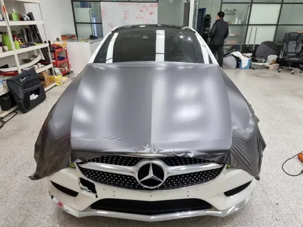 벤츠 cls 400 에이버리 슈프림 사틴다크 그레이 랩핑 ! / 인천, 부평