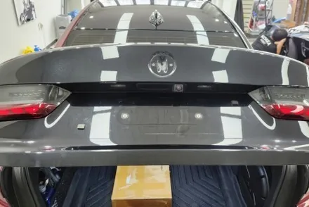 BMW 340i 캔디레드랩핑 완벽한 비비카스킨 / 인천, 부평