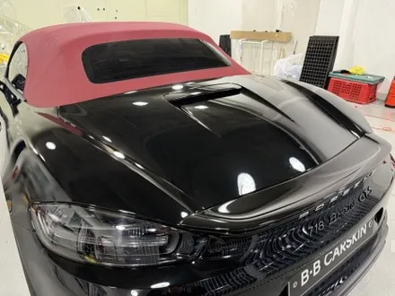 부천랩핑 포르쉐 박스터 718 GTS 4.0 전체랩핑｜화이트 →글로스 블랙, 디테일로 보여드립니다 / 인천 부평구 부개동