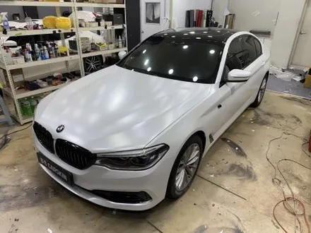 부천 BMW G30 5시리즈 전체랩핑 재시공 | 사틴화이트 완성 (인천랩핑) / 인천 부평구 부개동
