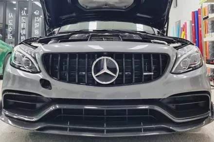 인천 구산동 2017 벤츠 c63amg 락그레이 전체랩핑 작업 ! / 인천, 부평
