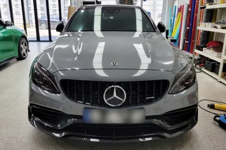 인천 구산동 2017 벤츠 c63amg 락그레이 전체랩핑 작업 ! / 인천, 부평