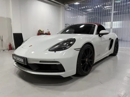 부천랩핑 포르쉐 박스터 718 GTS 4.0 전체랩핑｜화이트 →글로스 블랙, 디테일로 보여드립니다 / 인천 부평구 부개동