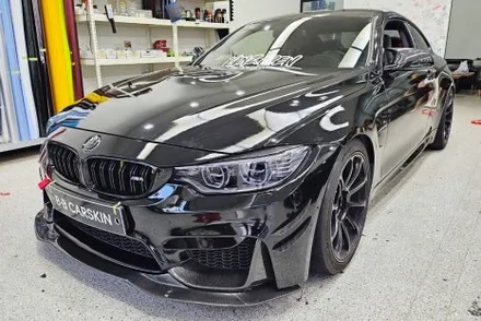 bmw M4 글로우블랙 비비카스킨에서 전체랩핑! / 인천, 부평