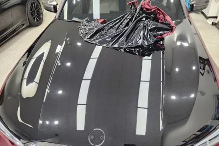BMW 340i 캔디레드랩핑 완벽한 비비카스킨 / 인천, 부평