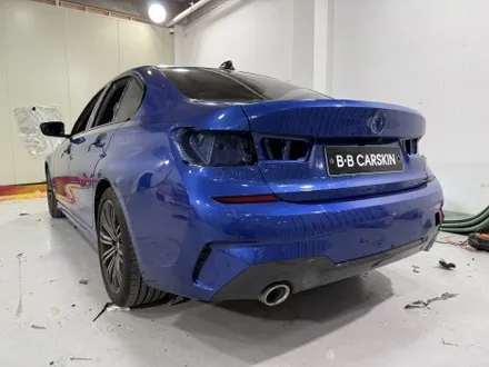 부천 상동 BMW G20 320i 전체 랩핑 — SNC 사틴블랙 컬러체인지 (비비카스킨) / 인천 부평구 부개동
