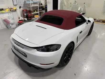 부천랩핑 포르쉐 박스터 718 GTS 4.0 전체랩핑｜화이트 →글로스 블랙, 디테일로 보여드립니다 / 인천 부평구 부개동