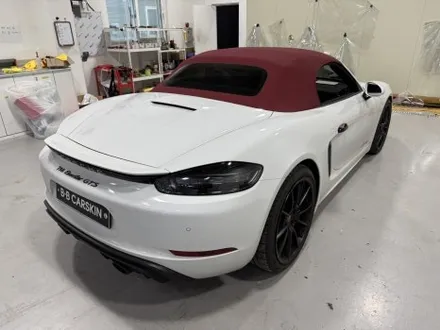 부천랩핑 포르쉐 박스터 718 GTS 4.0 전체랩핑｜화이트 →글로스 블랙, 디테일로 보여드립니다 / 인천 부평구 부개동