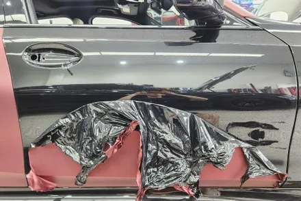BMW 340i 캔디레드랩핑 완벽한 비비카스킨 / 인천, 부평