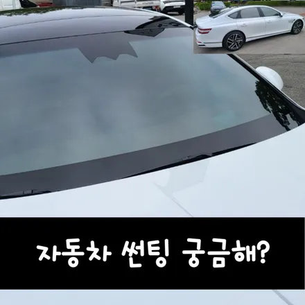 자동차 썬팅 추천하는 춘천 매니지먼트 / 춘천시 퇴계동