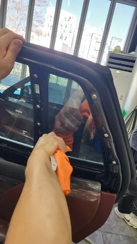 춘천 썬팅 제네시스 g90 연두색 번호판 / 춘천시 퇴계동