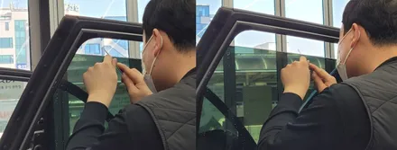 춘천재썬팅 렉스턴G4 버텍스700썬팅 재시공 잘하는 곳에서 해야죠 / 춘천시 퇴계동