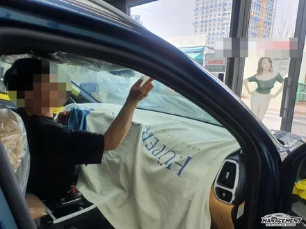 춘천썬팅 쏘렌토 브이쿨K, 유리막코팅 신차느낌으로 / 춘천시 퇴계동