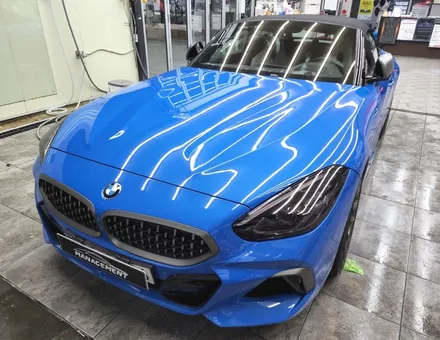 춘천썬팅 BMW Z4 레이노 크로마9으로 재시공!!재시공하면 매니지먼트죠?! / 춘천시 퇴계동