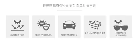 춘천 레이 썬팅 레인보우 i90 / 창문 쉐이빙 / 춘천시 퇴계동