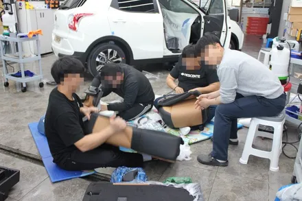 춘천신차패키지 쉐보레 트랙스 신차패키지 진행 및 레이노 S9 썬팅 시공기! (시트열선,락폴딩 릴레이 포함) / 춘천시 퇴계동