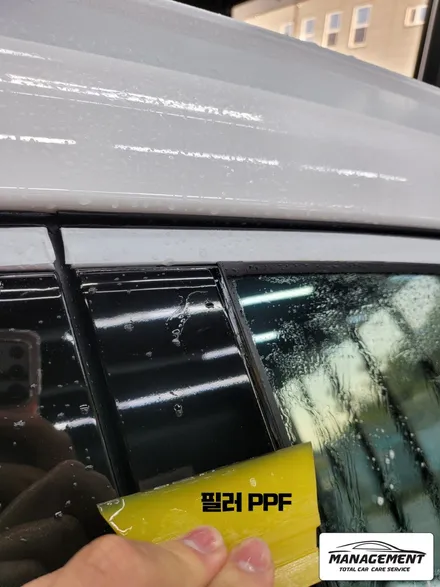 춘천신차패키지 싼타페 올댓에서 꼼꼼한 시공 만나보아요 (썬팅:에이버리퀸) / 춘천시 퇴계동
