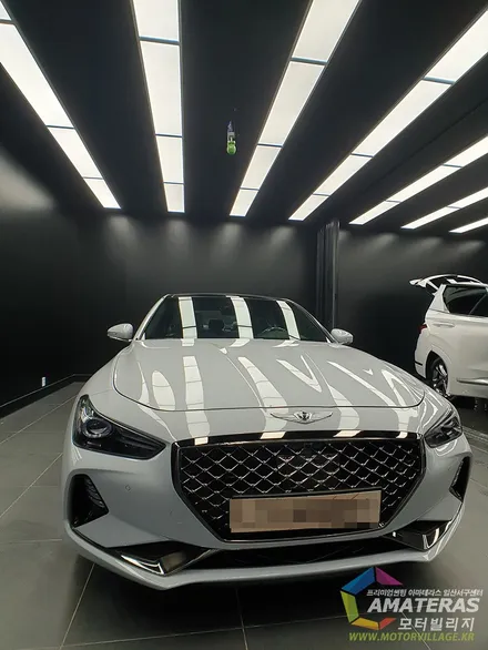 일산썬팅 모터빌리지에서 제네시스 g70 스포츠그레이 멋지게 변신 / 고양시 구산동