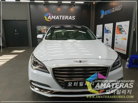 일산 아마테라스 썬팅 시공기, 제네시스 g80 신차검수&신차패키지 / 고양시 구산동