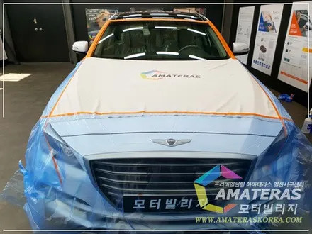 일산 아마테라스 썬팅 시공기, 제네시스 g80 신차검수&신차패키지 / 고양시 구산동