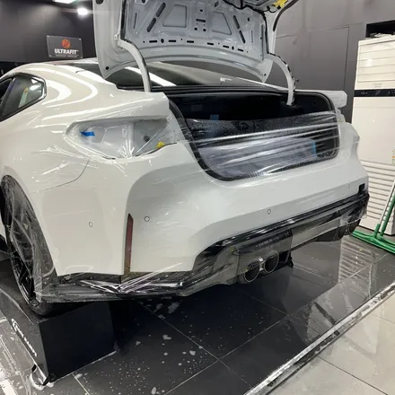 초깔끔 화이트바디 BMW M4 울트라핏 전체 일산 PPF / 고양시 구산동