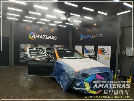 제네시스 g80 아마테라스 HN 썬팅기 일산썬팅 모터빌리지 / 고양시 구산동