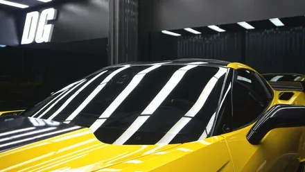 고성능 스포츠카 전면 유리 스톤칩 예방은 \'지벤트 윈드쉴드\'로 든든하게 - 벤츠 C63 AMG, 쉐보레 콜벳 Z06 지벤트 윈드쉴드 시공후기 : 모터빌리지 일산 / 고양시 구산동