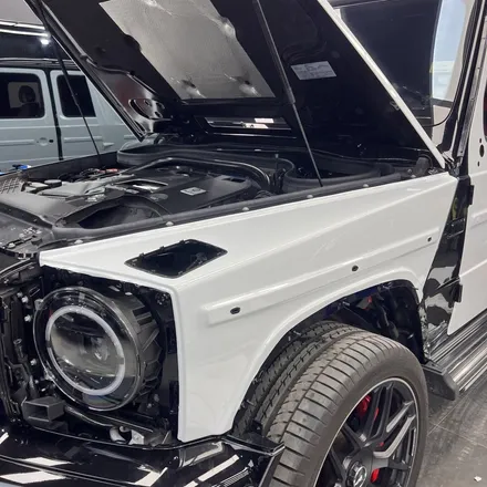 벤츠 G63 AMG 블랙 or 화이트? 고민된다면 LB랩핑 글로시 화이트 모터빌리지 일산서구센터 / 고양시 구산동