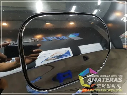 모터빌리지(아마테라스일산서구센터)의 산타페TM 인스퍼레이션 펜텀블랙 신차패키지 최고급형 시공기 / 고양시 구산동