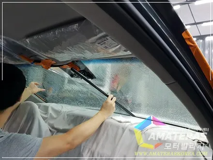 제네시스 g80 아마테라스 HN 썬팅기 일산썬팅 모터빌리지 / 고양시 구산동