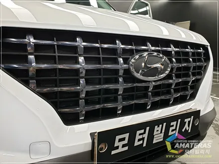 현대 베뉴 폴라화이트 색상 차량도 모터빌리지에서 아마테라스 선택 / 고양시 구산동