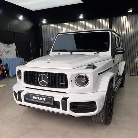 벤츠 G63 AMG 블랙 or 화이트? 고민된다면 LB랩핑 글로시 화이트 모터빌리지 일산서구센터 / 고양시 구산동