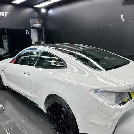 초깔끔 화이트바디 BMW M4 울트라핏 전체 일산 PPF / 고양시 구산동