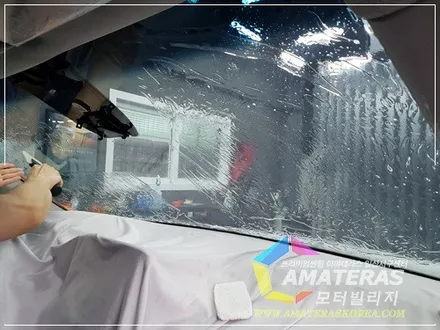 일산썬팅 아마테라스 시공기 , 산타페TM 마그네틱포스 신차검수&신차패키지 / 고양시 구산동