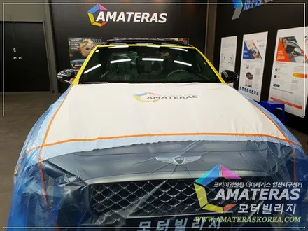 모터빌리지(아마테라스일산서구센터)의 제네시스 G70 그레이스풀그레이 신차검수 & 신차패키지 / 고양시 구산동