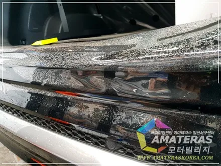 모터빌리지(아마테라스일산서구센터)의 산타페TM 인스퍼레이션 펜텀블랙 신차패키지 최고급형 시공기 / 고양시 구산동