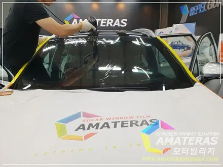 산타페TM 인스 화이트크림 신차검수 & 신차패키지 최고급형 아마테라스HH 시공기 / 일산썬팅은 모터빌리지 ( 아마테라스일산서구센터) ^^ / 고양시 구산동